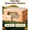 image:imageVEVOR 10 Frame Bee Hive Beeswax Coated Fir Wood Bee Hives Starter Kit Bee Boxes Langstroth Beehive Kit Transparent Acrylic Windows with Foundations for Beginners Pro BeekeepersDeep Brood Box