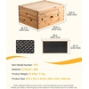 image:imageVEVOR 10 Frame Bee Hive Beeswax Coated Fir Wood Bee Hives Starter Kit Bee Boxes Langstroth Beehive Kit Transparent Acrylic Windows with Foundations for Beginners Pro BeekeepersDeep Brood Box