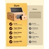 image:imageVEVOR 10 Frame Bee Hive Beeswax Coated Fir Wood Bee Hives Starter Kit Bee Boxes Langstroth Beehive Kit Transparent Acrylic Windows with Foundations for Beginners Pro BeekeepersDeep Brood Box