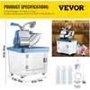 image:imageVEVOR 110V Commercial Ice Crusher 440LBSH ETL Approved 300W Electric Blue Snow Cone Machine Bars amp Tablecraft Free Flow Pourers Black 12PackBlue