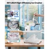 image:imageVEVOR 110V Commercial Ice Crusher 661LBSH ETL Approved 300W Electric Snow Cone Machine with Dual Blades Stainless Steel Shaved Ice Machine with Safety OnOff Switch for Family Restaurants BarsWhite