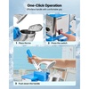 image:imageVEVOR 110V Commercial Ice Crusher 661LBSH ETL Approved 300W Electric Snow Cone Machine with Dual Blades Stainless Steel Shaved Ice Machine with Safety OnOff Switch for Family Restaurants BarsBlue
