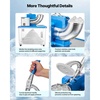 image:imageVEVOR 110V Commercial Ice Crusher 661LBSH ETL Approved 300W Electric Snow Cone Machine with Dual Blades Stainless Steel Shaved Ice Machine with Safety OnOff Switch for Family Restaurants BarsBlue