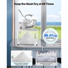 image:imageVEVOR 110V Commercial Ice Crusher 661LBSH ETL Approved 300W Electric Snow Cone Machine with Dual Blades Stainless Steel Shaved Ice Machine with Safety OnOff Switch for Family Restaurants BarsWhite