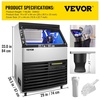 image:imageVEVOR 110V Commercial Ice Maker Machine 440LBS24H ETL Approved Stainless Steel Ice Machine with 77LBS Bin Air Cooling Professional Refrigeration Equipment Scoop and Connection Hose Includedwhite