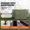 image:imageVEVOR 12  12ft 6 Sided Popup Canopy Shelter Tent with Mesh Windows Portable Carry Bag Stakes Large Shade Tents for Outdoor Camping Lawn and Backyard BrownBeigeArmy Green