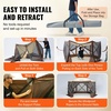 image:imageVEVOR 12  12ft 6 Sided Popup Canopy Shelter Tent with Mesh Windows Portable Carry Bag Stakes Large Shade Tents for Outdoor Camping Lawn and Backyard BrownBeigeBrown