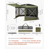 image:imageVEVOR 12  12ft 6 Sided Popup Canopy Shelter Tent with Mesh Windows Portable Carry Bag Stakes Large Shade Tents for Outdoor Camping Lawn and Backyard BrownBeigeArmy Green