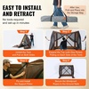 image:imageVEVOR 12  12ft 6 Sided Popup Canopy Shelter Tent with Mesh Windows Portable Carry Bag Stakes Large Shade Tents for Outdoor Camping Lawn and Backyard BrownBeigeBrown
