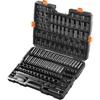 image:imageVEVOR 12 Drive Impact Socket Set 65 Piece SAE 38 to 114 and Metric 1024mm 6 Point CrV Alloy Steel for Auto Repair EasytoRead Size Markings Rugged Construction Storage Case12  38 130PCS CRMO