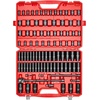 image:imageVEVOR 12 Drive Impact Socket Set 65 Piece SAE 38 to 114 and Metric 1024mm 6 Point CrV Alloy Steel for Auto Repair EasytoRead Size Markings Rugged Construction Storage Case12 91 PCS