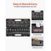 image:imageVEVOR 12 Drive Impact Socket Set 65 Piece SAE 38 to 114 and Metric 1024mm 6 Point CrV Alloy Steel for Auto Repair EasytoRead Size Markings Rugged Construction Storage Case12 26PCS