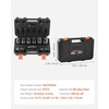 image:imageVEVOR 12 Drive Impact Socket Set 65 Piece SAE 38 to 114 and Metric 1024mm 6 Point CrV Alloy Steel for Auto Repair EasytoRead Size Markings Rugged Construction Storage Case12 9PCS CRMO