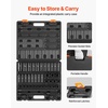image:imageVEVOR 12 Drive Impact Socket Set 65 Piece SAE 38 to 114 and Metric 1024mm 6 Point CrV Alloy Steel for Auto Repair EasytoRead Size Markings Rugged Construction Storage Case12 43PCS