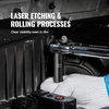 image:imageVEVOR 12 Drive Impact Socket Set 65 Piece SAE 38 to 114 and Metric 1024mm 6 Point CrV Alloy Steel for Auto Repair EasytoRead Size Markings Rugged Construction Storage Case12 34PCS CRMO