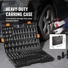 image:imageVEVOR 12 Drive Impact Socket Set 65 Piece SAE 38 to 114 and Metric 1024mm 6 Point CrV Alloy Steel for Auto Repair EasytoRead Size Markings Rugged Construction Storage Case12  38 130PCS CRMO