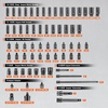 image:imageVEVOR 12 Drive Impact Socket Set 65 Piece SAE 38 to 114 and Metric 1024mm 6 Point CrV Alloy Steel for Auto Repair EasytoRead Size Markings Rugged Construction Storage Case12  38 130PCS CRMO