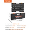 image:imageVEVOR 12 Drive Impact Socket Set 65 Piece SAE 38 to 114 and Metric 1024mm 6 Point CrV Alloy Steel for Auto Repair EasytoRead Size Markings Rugged Construction Storage Case12 26PCS