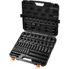 image:imageVEVOR 12 Drive Impact Socket Set 65 Piece SAE 38 to 114 and Metric 1024mm 6 Point CrV Alloy Steel for Auto Repair EasytoRead Size Markings Rugged Construction Storage Case38 90PCS Swivel CRMO