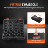 image:imageVEVOR 12 Drive Impact Socket Set 65 Piece SAE 38 to 114 and Metric 1024mm 6 Point CrV Alloy Steel for Auto Repair EasytoRead Size Markings Rugged Construction Storage Case34 8PCS CRMO