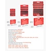 image:imageVEVOR 12 Drive Impact Socket Set 65 Piece SAE 38 to 114 and Metric 1024mm 6 Point CrV Alloy Steel for Auto Repair EasytoRead Size Markings Rugged Construction Storage Case12  38  14 210PCS