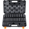 image:imageVEVOR 12 Drive Impact Socket Set 65 Piece SAE 38 to 114 and Metric 1024mm 6 Point CrV Alloy Steel for Auto Repair EasytoRead Size Markings Rugged Construction Storage Case12 34PCS CRMO