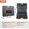 image:imageVEVOR 12 Drive Impact Socket Set 65 Piece SAE 38 to 114 and Metric 1024mm 6 Point CrV Alloy Steel for Auto Repair EasytoRead Size Markings Rugged Construction Storage Case12 65PCS