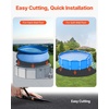 image:imageVEVOR 12 Foot Round Pool Liner Pad for Above Ground Swimming Pool Heavy Duty Above Ground Pool Pad Mat Protect Pool Liners Prevent Punctures and Weed Barriers Durable Geotextile Material