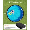 image:imageVEVOR 12 Foot Round Pool Liner Pad for Above Ground Swimming Pool Heavy Duty Above Ground Pool Pad Mat Protect Pool Liners Prevent Punctures and Weed Barriers Durable Geotextile Material