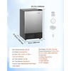 image:imageVEVOR 15 W Under Counter Ice Maker 15 LBSDay Crescent Ice Maker Builtin with 11LBS Storage Bin amp Reversible Door Freestanding IceMaking Machine for Commercial Home Kitchens  No Drain Required1752 x 15 x 252 in