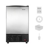 image:imageVEVOR 15 W Under Counter Ice Maker 15 LBSDay Crescent Ice Maker Builtin with 11LBS Storage Bin amp Reversible Door Freestanding IceMaking Machine for Commercial Home Kitchens  No Drain Required1752 x 15 x 252 in