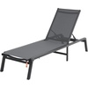 image:imageVEVOR 2 Pcs Chaise Lounge Chairs Outdoor Aluminum Patio Lounge Chair with Adjustable 5Position Folding Pool Chairs Recliner and Full Flat Tanning Chair for Patio Beach Pool Blue 2 pcsGrey