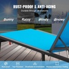 image:imageVEVOR 2 Pcs Chaise Lounge Chairs Outdoor Aluminum Patio Lounge Chair with Adjustable 5Position Folding Pool Chairs Recliner and Full Flat Tanning Chair for Patio Beach Pool Blue 2 pcsBlue