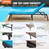 image:imageVEVOR 2 Pcs Chaise Lounge Chairs Outdoor Aluminum Patio Lounge Chair with Adjustable 5Position Folding Pool Chairs Recliner and Full Flat Tanning Chair for Patio Beach Pool Blue 2 pcsBlue