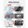 image:imageVEVOR 2026 PRO Cartridge Pool Filter Tank amp Element for Above Ground amp Inground Pools Large 320325Sq Ft Cleaner System Compatible WPumps 2 to 25 HP Up to 11769 GPH for Pools Up to 94150 GallonsCartridge Tank  Element