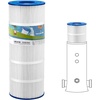 image:imageVEVOR 2026 PRO Cartridge Pool Filter Tank amp Element for Above Ground amp Inground Pools Large 320325Sq Ft Cleaner System Compatible WPumps 2 to 25 HP Up to 11769 GPH for Pools Up to 94150 GallonsElement Only