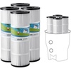image:imageVEVOR 2026 PRO Cartridge Pool Filter Tank amp Element for Above Ground amp Inground Pools Large 320325Sq Ft Cleaner System Compatible WPumps 2 to 25 HP Up to 11769 GPH for Pools Up to 94150 GallonsElement Only