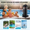 image:imageVEVOR 2026 PRO Cartridge Pool Filter Tank amp Element for Above Ground amp Inground Pools Large 320325Sq Ft Cleaner System Compatible WPumps 2 to 25 HP Up to 11769 GPH for Pools Up to 94150 GallonsCartridge Tank  Element