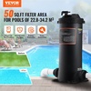 image:imageVEVOR 2026 PRO Cartridge Pool Filter Tank amp Element for Above Ground amp Inground Pools Large 320325Sq Ft Cleaner System Compatible WPumps 2 to 25 HP Up to 11769 GPH for Pools Up to 94150 GallonsCartridge Tank  Element