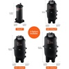 image:imageVEVOR 2026 PRO Cartridge Pool Filter Tank amp Element for Above Ground amp Inground Pools Large 320325Sq Ft Cleaner System Compatible WPumps 2 to 25 HP Up to 11769 GPH for Pools Up to 94150 GallonsCartridge Tank  Element