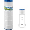 image:imageVEVOR 2026 PRO Cartridge Pool Filter Tank amp Element for Above Ground amp Inground Pools Large 320325Sq Ft Cleaner System Compatible WPumps 2 to 25 HP Up to 11769 GPH for Pools Up to 94150 GallonsElement Only