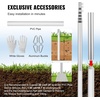 image:imageVEVOR 20FT Telescoping Flag Pole Kit Heavy Duty Aluminum Alloy in Ground Flag Poles for Outside 3 Display Modes Flagpole with 3x5 American Flag Professional Accessories SilverSilver