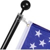 image:imageVEVOR 20FT Telescoping Flag Pole Kit Heavy Duty Aluminum Alloy in Ground Flag Poles for Outside 3 Display Modes Flagpole with 3x5 American Flag Professional Accessories SilverBlack
