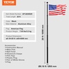 image:imageVEVOR 20FT Telescoping Flag Pole Kit Heavy Duty Aluminum Alloy in Ground Flag Poles for Outside 3 Display Modes Flagpole with 3x5 American Flag Professional Accessories SilverBlack