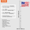 image:imageVEVOR 20FT Telescoping Flag Pole Kit Heavy Duty Aluminum Alloy in Ground Flag Poles for Outside 3 Display Modes Flagpole with 3x5 American Flag Professional Accessories SilverSilver
