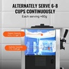 image:imageVEVOR 2200W Commercial Soft Ice Cream Machine 3 Flavors 53 to 74Gallon per Hour PreCooling at Night Auto Clean LCDPanel for Restaurants Snack Bar Sliver