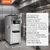 image:imageVEVOR 2200W Commercial Soft Ice Cream Machine 3 Flavors 53 to 74Gallon per Hour PreCooling at Night Auto Clean LCDPanel for Restaurants Snack Bar Sliver