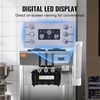 image:imageVEVOR 2200W Commercial Soft Ice Cream Machine 3 Flavors 53 to 74Gallon per Hour PreCooling at Night Auto Clean LCDPanel for Restaurants Snack Bar Sliver