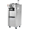image:imageVEVOR 2200W Commercial Soft Ice Cream Machine 3 Flavors 53 to 74Gallon per Hour PreCooling at Night Auto Clean LCDPanel for Restaurants Snack Bar Sliver