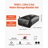 image:imageVEVOR 240L634 Gallon Water Storage Bladder Portable RV Water Tank 1000D PVC Collapsible Water Storage Containers Soft Water Storage Bag Water Bladder Fire Prevention Camping Emergency WaterBlack